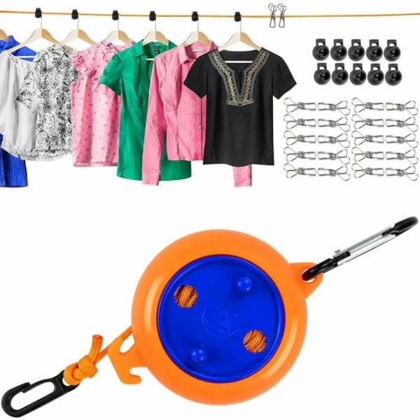 8 meter infällbar tvättrep 8 meter utomhuscamping tvättstuga