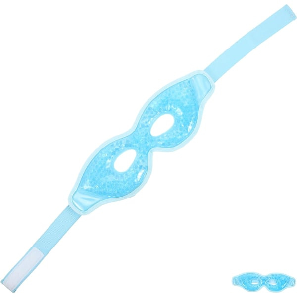 TG WJ Ismaske Gel Øjenmaske Rejse Søvnmaske Til Piger Kølende Øjenmaske Genanvendelig Gel Øjenmaske Isøjenmasker Cover Blå Himmel 28,5x9x1,7cm