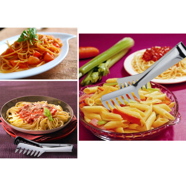 TG Spaghetti-tång i rostfritt stål, 8 tum matklämma i rostfritt stål