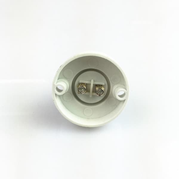 E14 Lampeholder Lampefod HVID hvid white