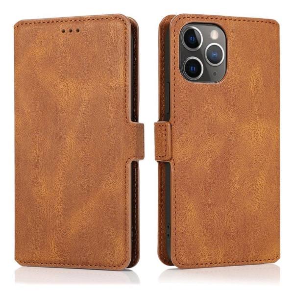 TG iPhone 12 Pro Max - Profesjonelt Smart Lommebokveske (FLOVEME Rose Gold