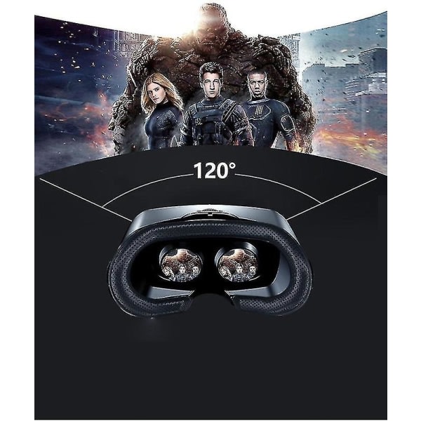 2023 Vrg Pro Glasses Vr Virtual Reality 3d-glass for 5,0-7,0 tums smarttelefoner Blu-ray-headsetglass
