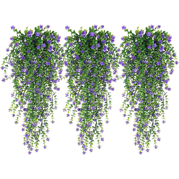 69 mesh eukalyptus kamelia vin efeu blandet farve simulering grøn plante pengeblad vægophæng lille lotus Dark Purple