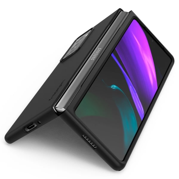 TG Samsung Galaxy Z Fold 2 - Sileä ja tyylikäs FLOVEME-kuori, musta