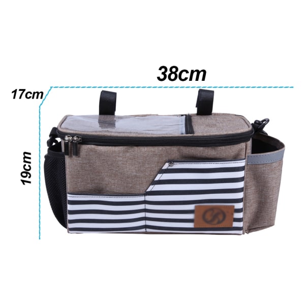 TG Barnevogns Organizer Barnevogn Barnevogn Organizer Taske 2-i-1 Buggy khaki