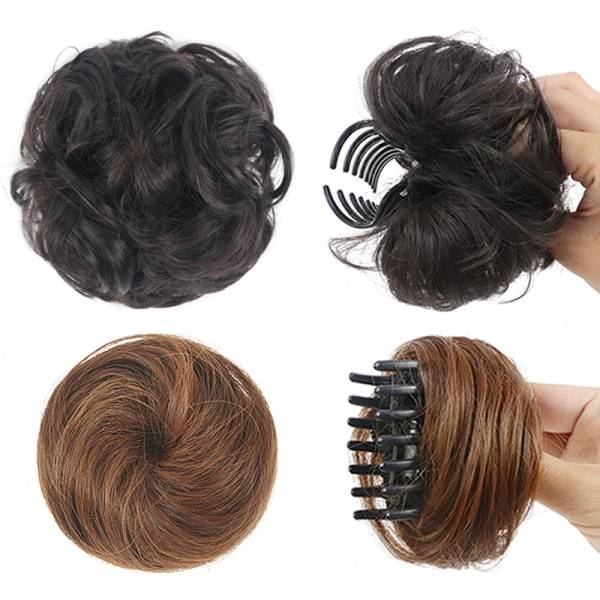 TG Messy Bun Hårfäste - Lätt att klippa, Perfekt för Kvinnor, Naturligt Lockigt Hår