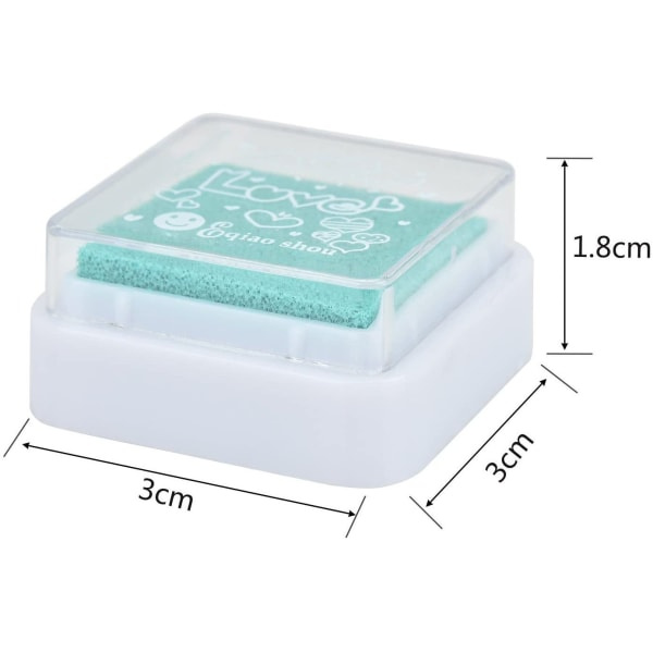 [24 farger] Blekkpute for Paper Craft DIY Fingeravtrykk Skrapbok