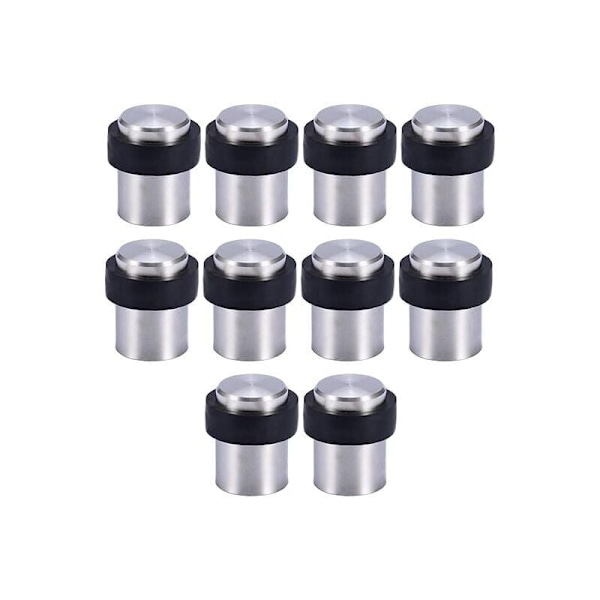 10 X Rustfritt Stål 4.5cm Gulv Dørstopper Dørstopper..DEBUNS