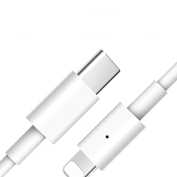 TG Kraftfull 18W PD Hurtigladekabel USB-C til Lightning Hvit 18W 2 Meter