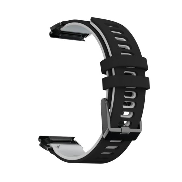 Silikonarmbånd Sort & Grå til Garmin Fenix ​​5X/6X Sort, Grå