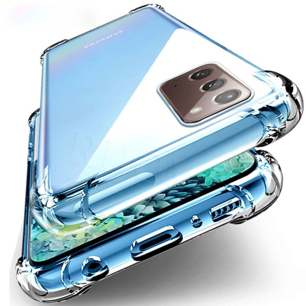 TG Samsung Galaxy Note 20 - Skyddande Silikonskal FLOVEME Transparent/Genomskinlig Transparent/Genomskinlig