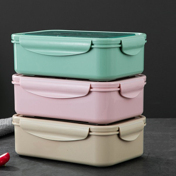 Bento Box, Bento Box Lunchbox för vuxna, Idealisk Läcksäker Lunchbox rosa