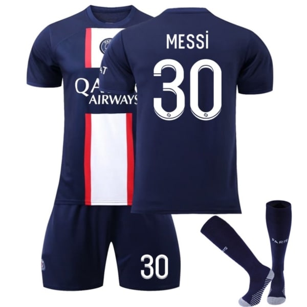 Fodboldsæt Fodboldtrøje Træningstrøje Mbappe Mbappe børn 26(140-150cm) Messi børn 26(140-150cm) Messi børn 26(140-150cm)