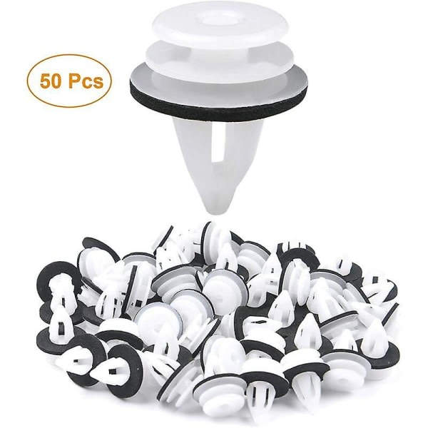 Bilhållare Clip, 50st Universal Hållare Bilklämmor Plastnitar, bilkaross Fästelement för bilar Dörrpaneler