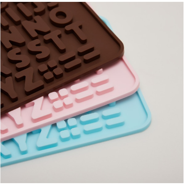 Silica Gel Silikone Form Bogstaver Chokolade Nummer Kage Dekoration Candy Jelly Gummies Cookie Cutter Køkkenværktøj Tilbehør blue bear