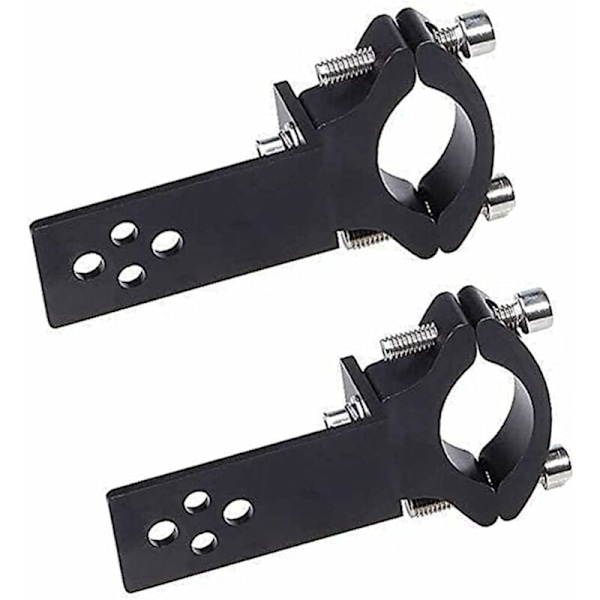 2 st Motorcykel Gaffelrörsklämmor Horisontell/Vertikal Installation LED Ljusramp Montering 22mm-36mm