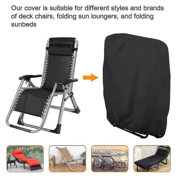 Fällbar cover Utomhusfällbar stol cover Fällbar stol vattentät cover UV-beskyttende cover