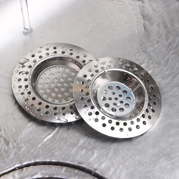 2 Diskbänksfilter, Diskbänksplugg, Skydd, Rostfritt Stål Diskbänksfilter, Rostfritt Stål Diskbänksplugg, Diameter 75 mm