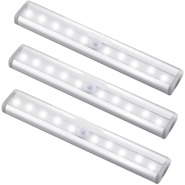 Indendørs bevægelsessensorlampe, 10 LED bevægelsessensorlamper