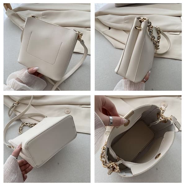 Handväskor för kvinnor Messenger Crossbody-väska vit_yu white