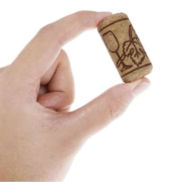 100-pack naturliga vinkorkar, säker försegling för standardflaskor, vinförvaring, 2,2 x 3,3 cm