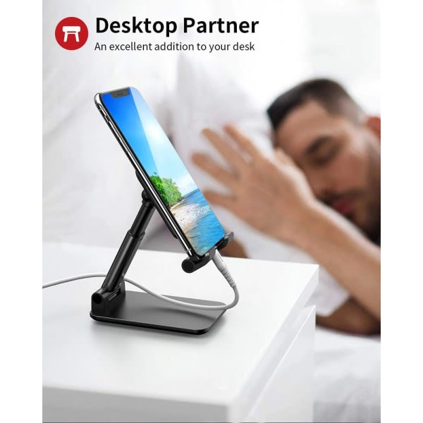 TG Universal Justerbart Stativ til Tablets og Smartphones - Sort