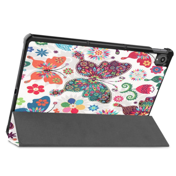 Trefoldet Etui til Lenovo Tab P11 TB-J606F / P11 Plus - Butterfly flerfarget