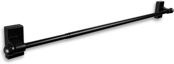 Desyne Magnetic Rod - Adjustable 28-48\", Black, Extendable Window Curtain Rod_yux Black