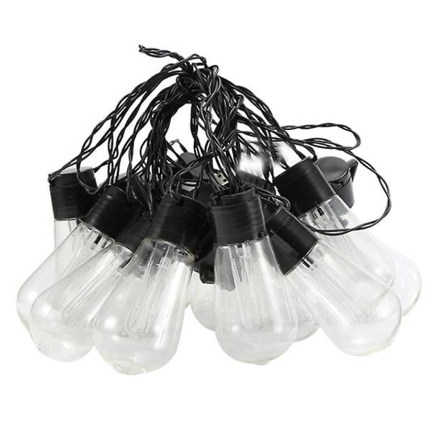 Solcelledrevne julelys (Varmt hvitt, Solcellelampe 30)