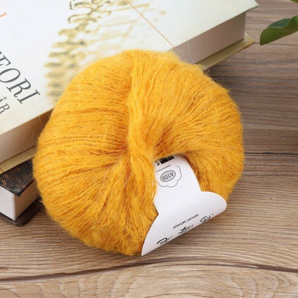Myk Mohair Strikk Ull Garn DIY Sjal Skjerf Hekletråd