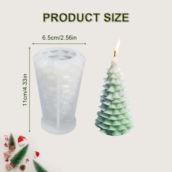 Julelysforme til lysfremstilling, 3D-form