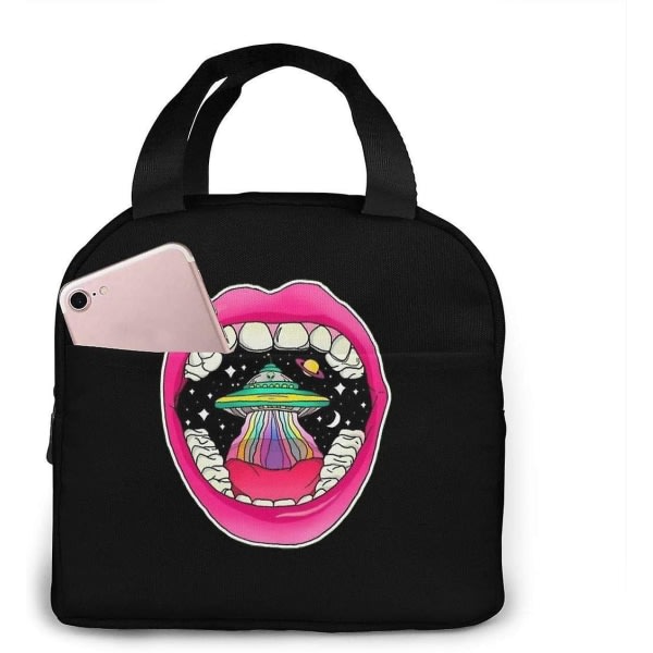 Ufo i munnen Unisex eristetty lounaskassi Tote Bag Lounaslaatikko Kylmäkassit Ulkoilua / Työtä / Yliopistoa varten