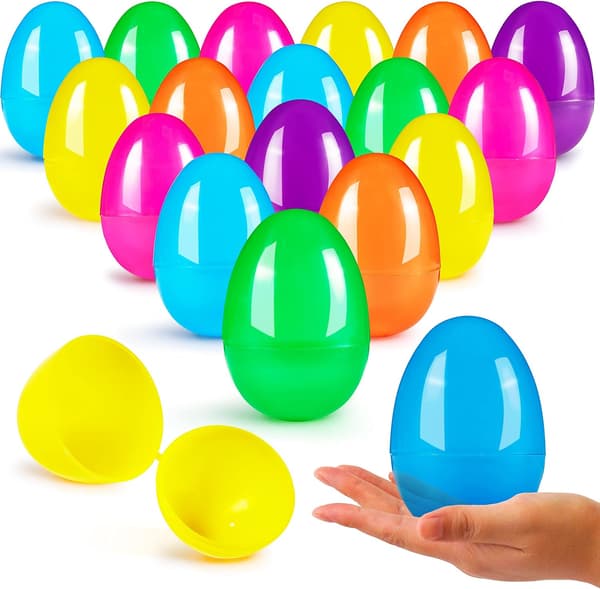 2026 Upgraded Easter 50/100 Pieces Plastic Easter Eggs, (8cm) Fillable Easter Eggs, Plastic Eggs for Egg Hunt_yux 100st