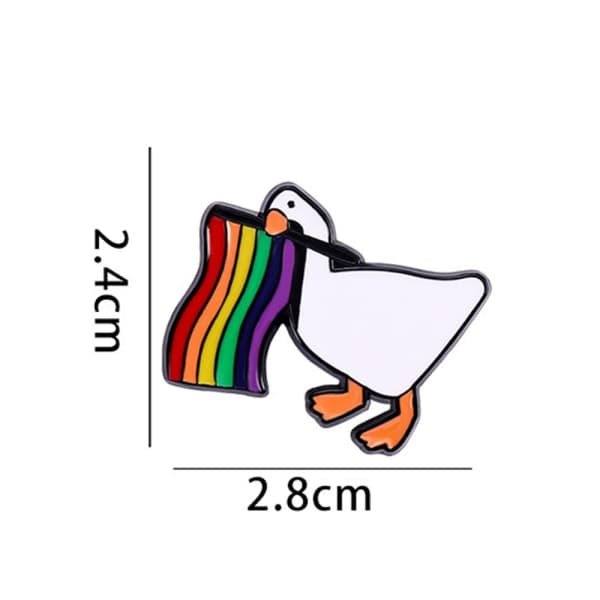Regnbue pride-nål brosje for klær lesbisk flagg