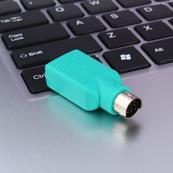 Galaxy USB Hona till PS2-hane-adapter Ersättande USB omvandlare för tangentbord och mus