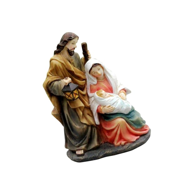 1/2/3/5 Resin Staty Heliga Familjen Baby Jesus Christ Figurine 11x8x15,5cm 1 Stk