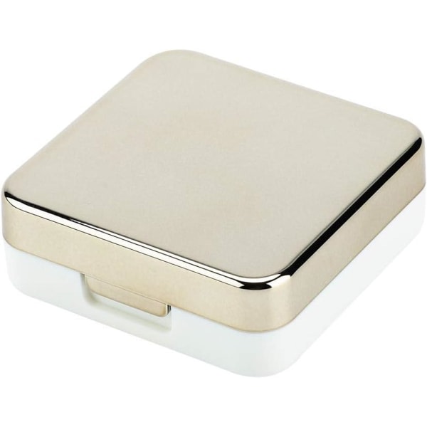 Kontaktlinsbox, reflekterande cover Kontaktlinsbox set(guld)
