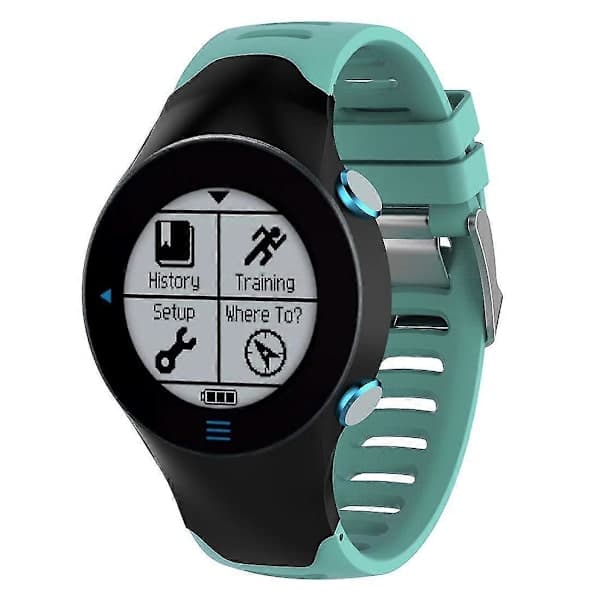 Silikone armbåndsrem til Garmin Forerunner 610 Mintgrøn Mint Green Mint Green
