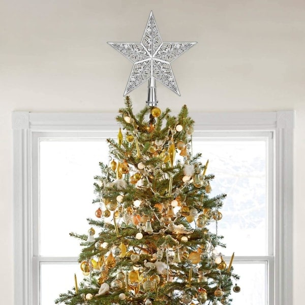 Stjerne Juletre Topp Utskjæring Juletre Ornament