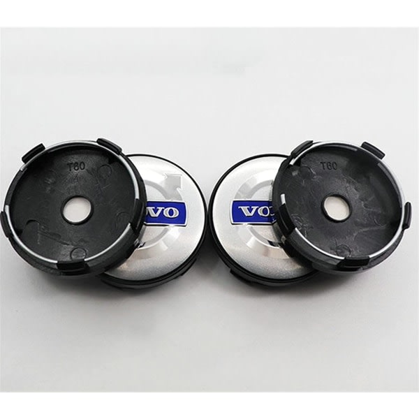 4 kpl 60 mm Auto Center Caps Navkapslar Volvo S40 S60L S80L X