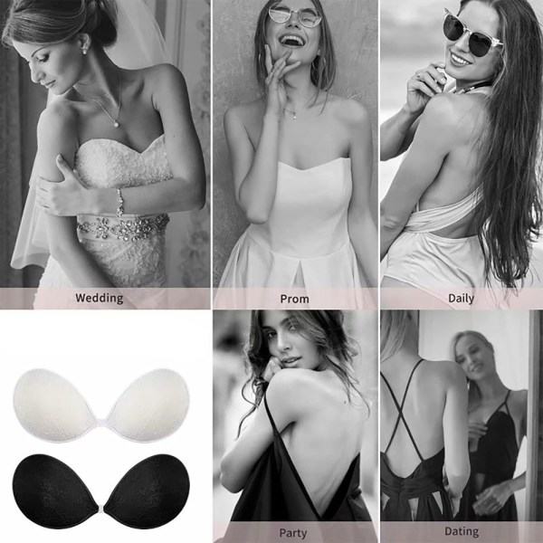 TG Mjuka Bekväma Självhäftande Push-Up BH (1-par) Beige B