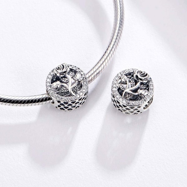 Berlockkompatibelt Pandora-armbånd i Sterling Sølv