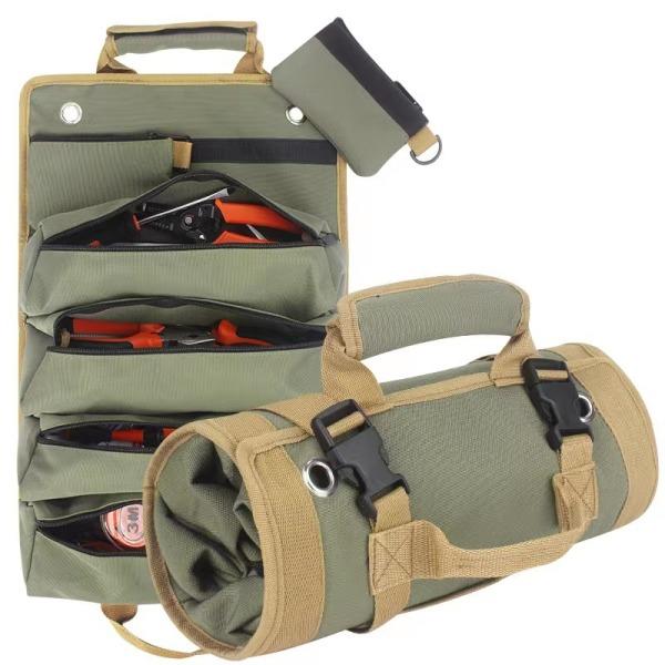 Harmaa Super Rolling Tool Bag - Työkalujen järjestäjä - Kaikkien maastojen leirintä