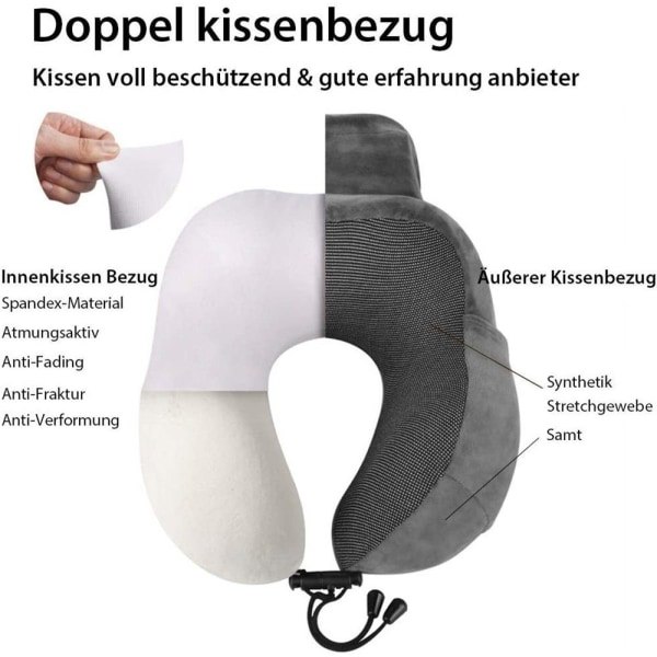 Nakkepude, memory foam nakkepude, ergonomisk rejsepude