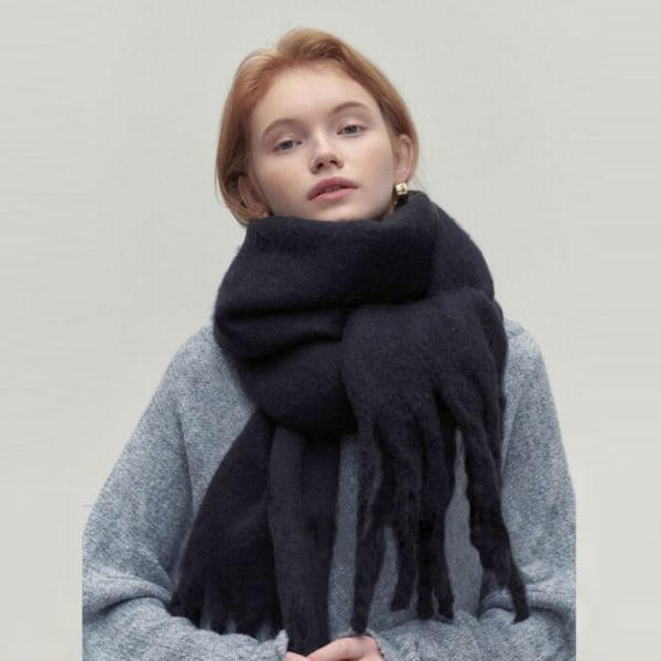 Vintertørklæde Dame Scarf SORT