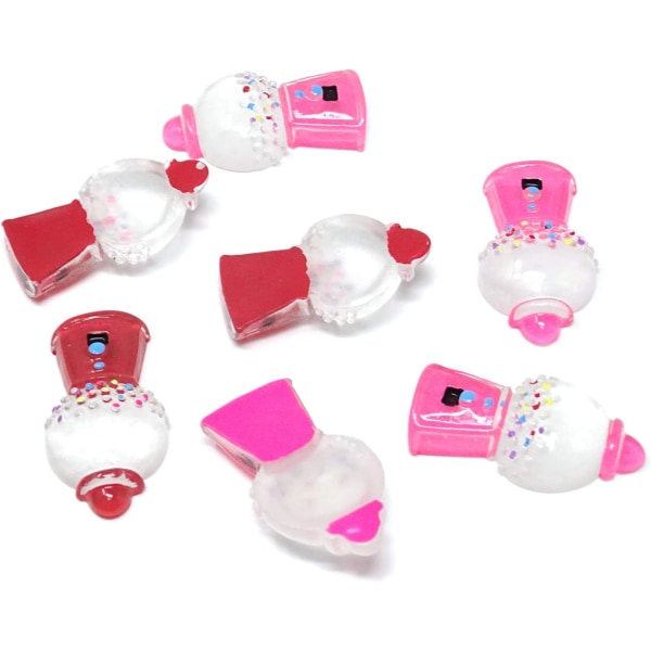 10 st Bubble Gum Machine Flatback Resin Pärlor för DIY