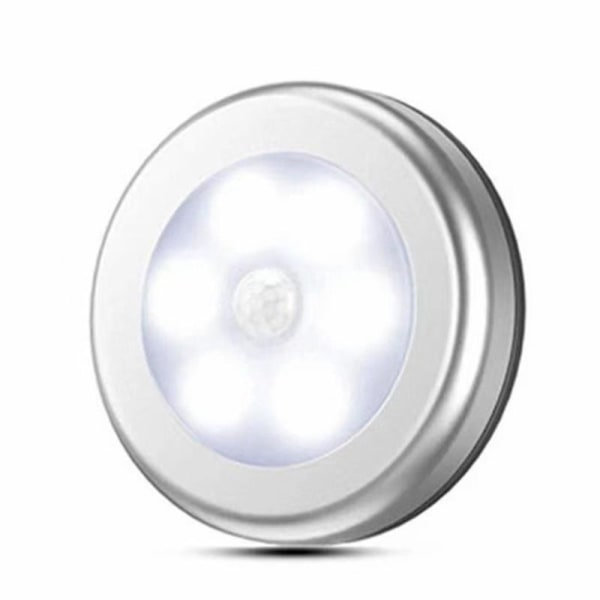 Rörelsesensorlampa, sladdlös batteridriven lampa, automatisk nattlampa med självhäftande kuddar, snabb överallt, perfekt varmt ljus