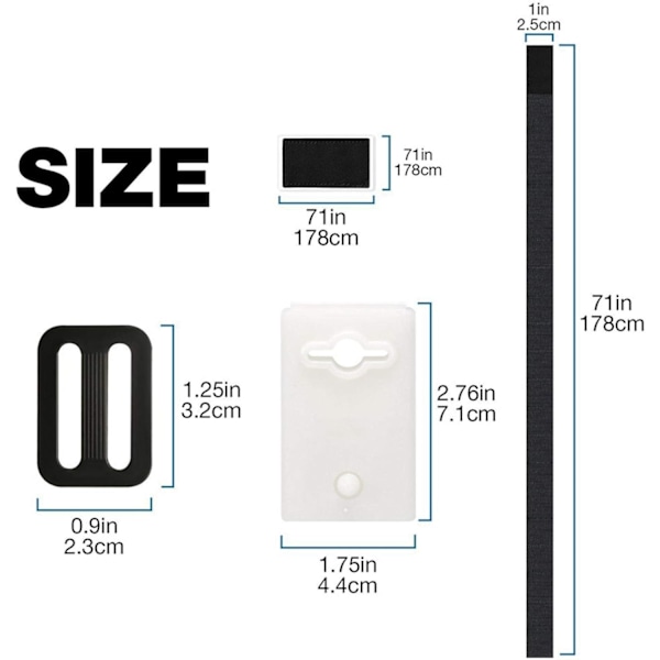 Poolafdækningsrulle 300-570 cm (kun stropper)