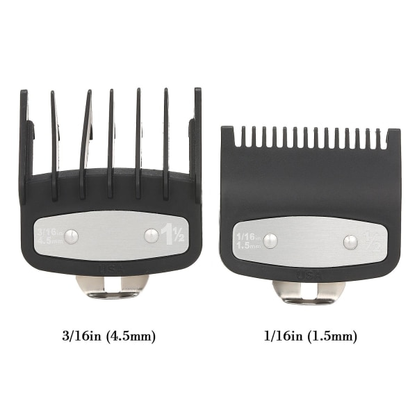 TG 2 kpl Leikkuukampa Hårklippare Rajakampa Set Sähköinen Hårtrimmer Partakone Kampaaja Työkalut 1,5 mm/4,5 mm