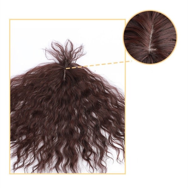 TG Kvinnors hårstykker Øka hår SVART 35CM 35CM svart 35cm-35cm